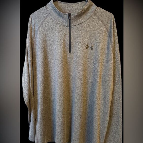 Under Armour Other - Under Armour Heatgear Men's 2XL Gray Quarter zip